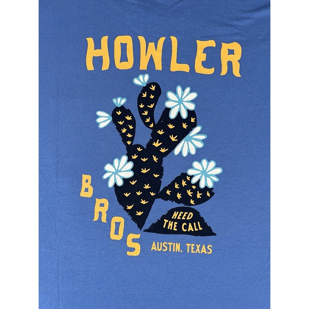 Howler Bros Prickly Pear Blue Graphic Crew Neck S/S T Shirt Men's Sz Lg NWT - Picture 3 of 10